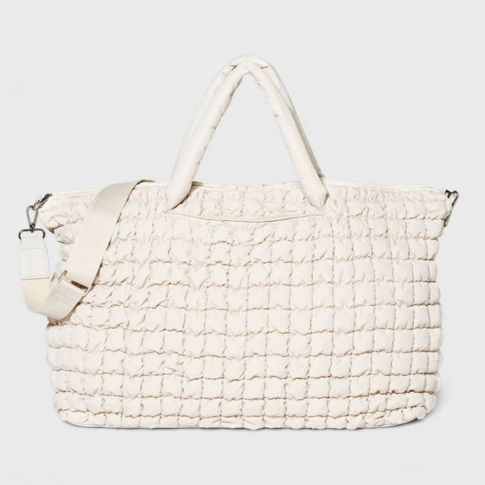 Brand new with tags - A New Day off-white/check print weekender bag